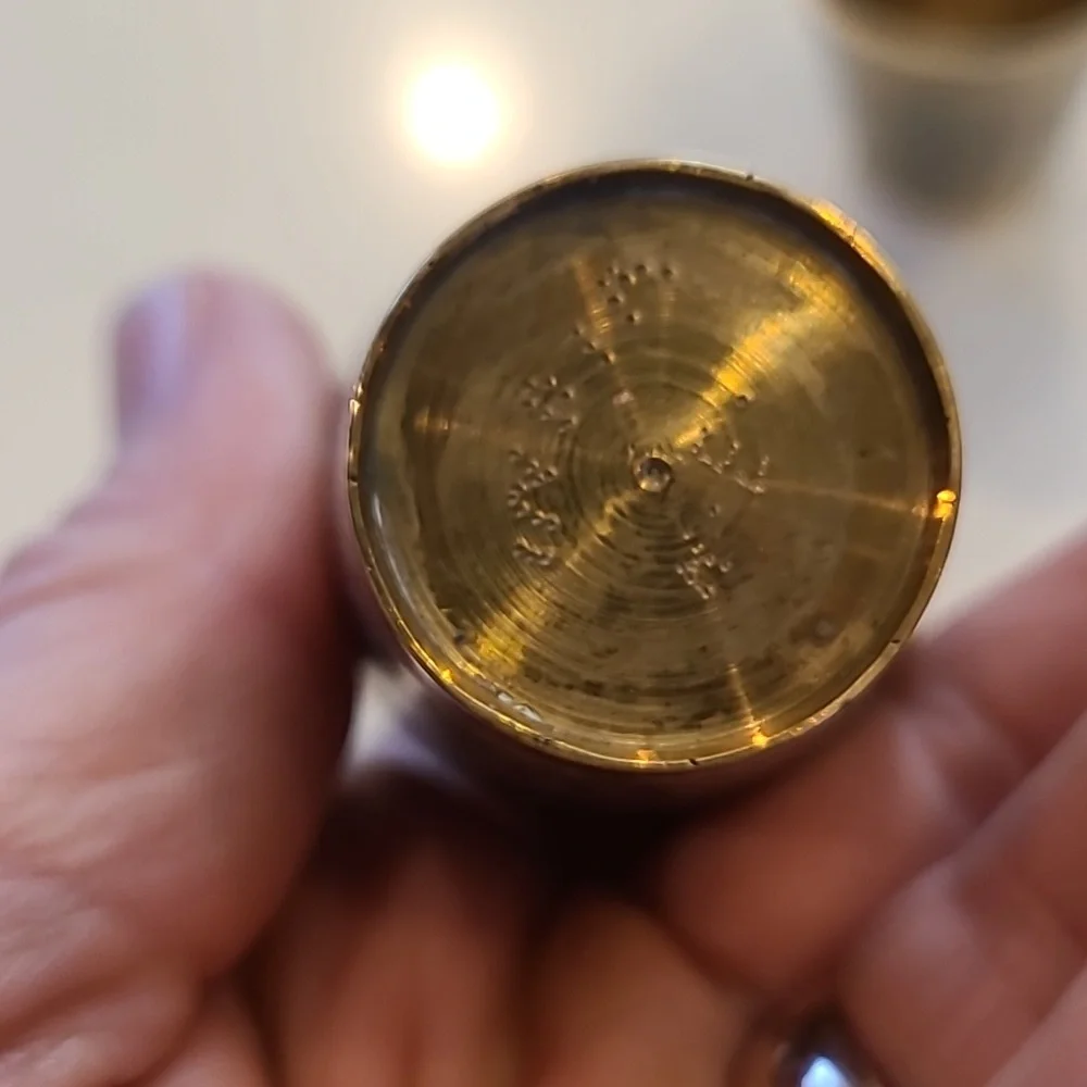 Vintage brass green
